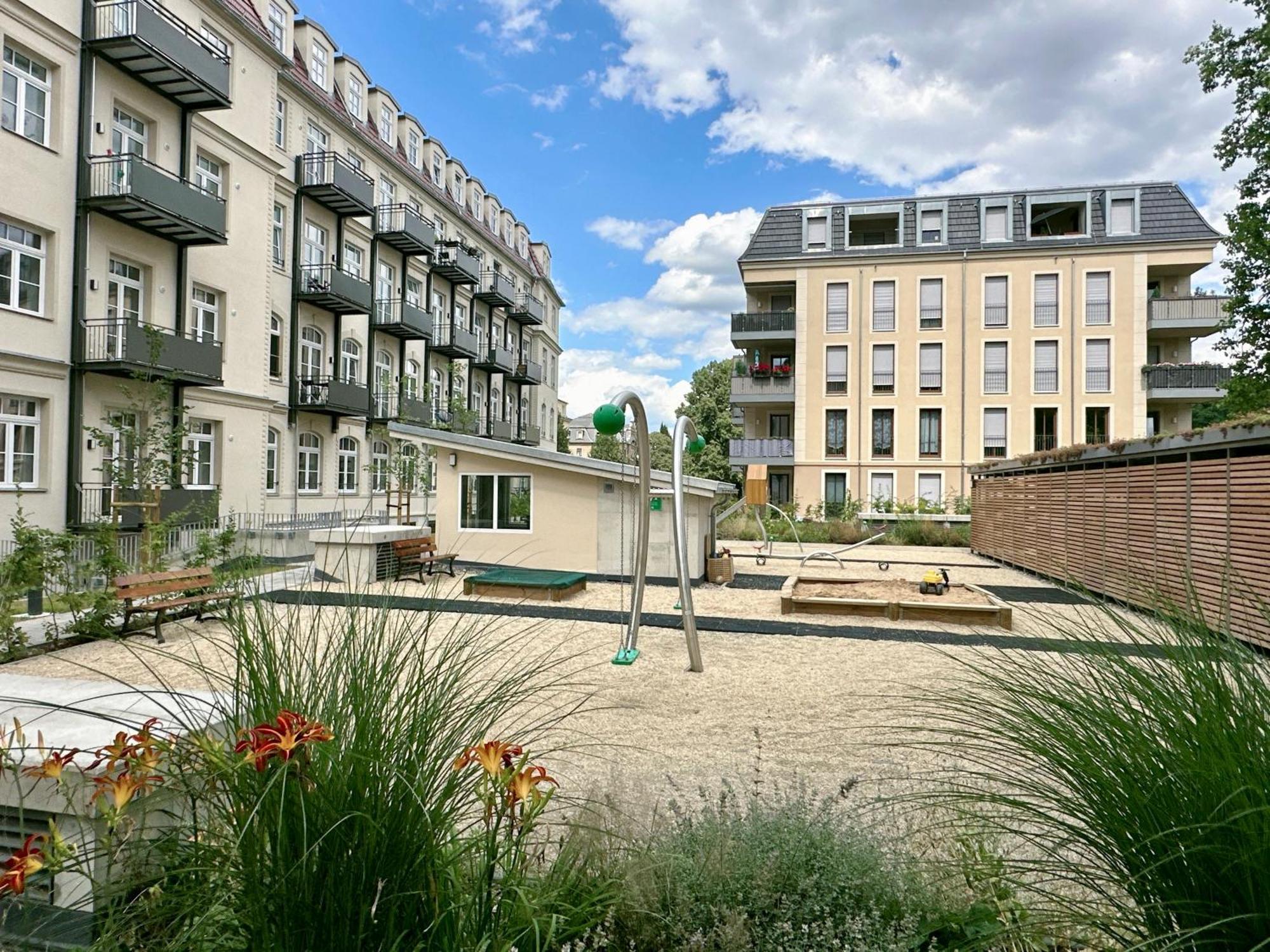 Oasis Appart - Wohnen In Dresden - Netflix - Tiefgarage - Dachterrasse Exterior foto