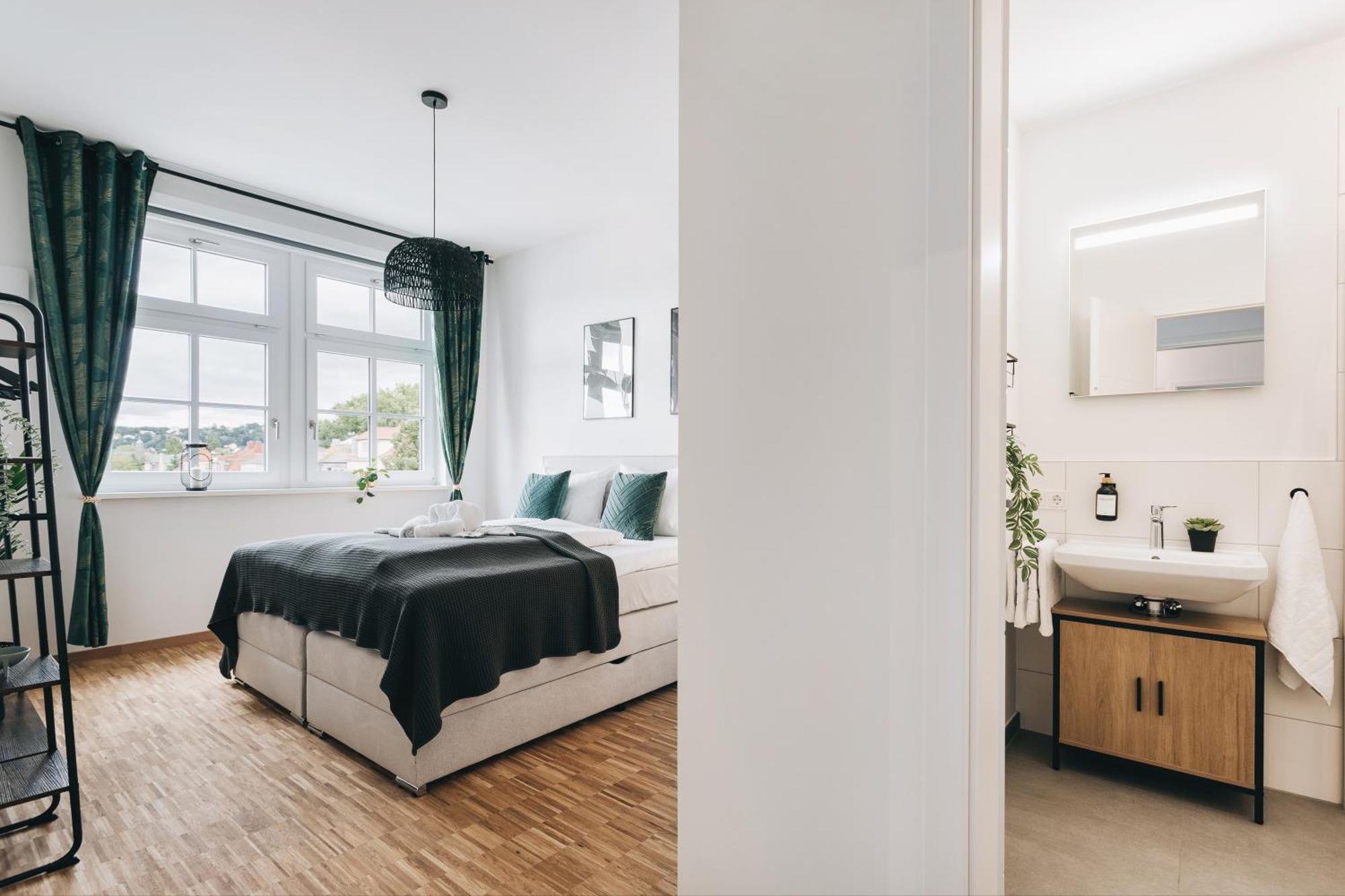 Oasis Appart - Wohnen In Dresden - Netflix - Tiefgarage - Dachterrasse Quarto foto